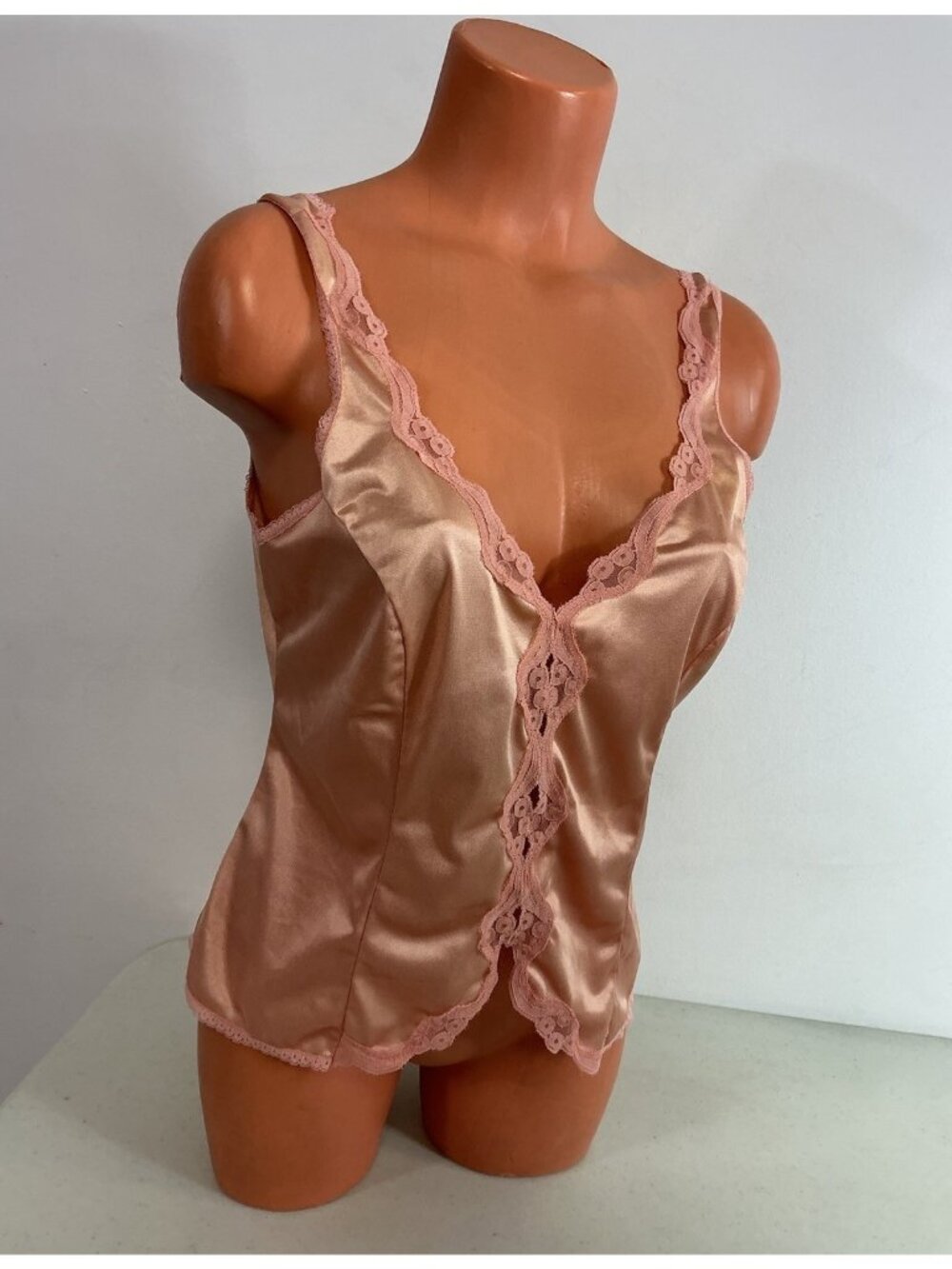Vintage Warners Camisole Slip Tank Top Silky Y2K Coquette Womens 36